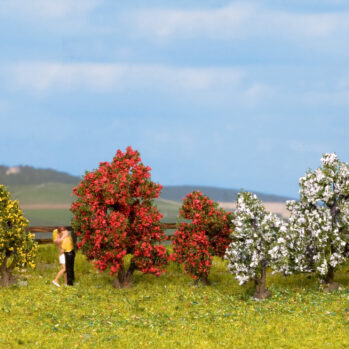 NOCH 25420 - Sträucher blühend, 5 Stück, 3 - 4 cm hoch