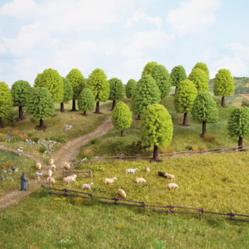 NOCH 26901 - Laubbäume 10 Stück, 5 - 9 cm hoch