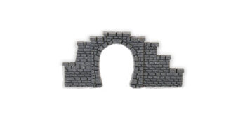 NOCH 44420 - Tunnel-Portal 1-gleisig, 9 x 4 cm, Kunststoff, 2 Stück