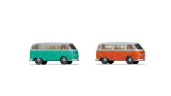NOCH 44604 - Volkswagen T2 2 Stück, grün und orange