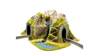 NOCH 05170 - Ecktunnel 1-gleisig, gebogen 41 x 37 cm, 22 cm hoch Durchfahrtshöhe 9,3 cm Geeignet für R1 oder R2