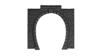 NOCH 60010 - Tunnel-Portal 1-gleisig, 11 x 11 cm, Kunststoff, 2 Stück
