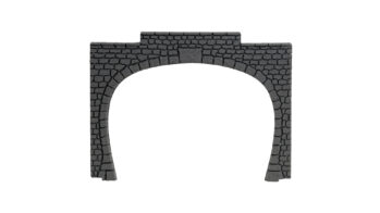 NOCH 60020 - Tunnel-Portal 2-gleisig, 15,5 x 12,5 cm, Kunststoff, 2 Stück