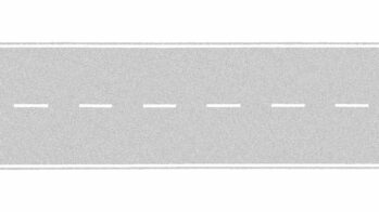 NOCH 60709 - Landstraße grau, 100 x 6,6 cm