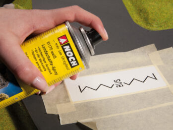 NOCH 34240 - Straßenmarkierungs-Schablonen 5 Schablonen, 38 Zeichen