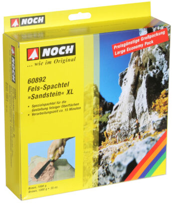 NOCH 60892 - Fels-Spachtel XL “Sandstein” braun, 1.000 g