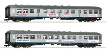 Roco 6200206 - 2er Set Silberling 2. Kl. DB + Werbung