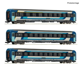 Roco 6200228 - 3er Set Personenwagen Eurofima MAV