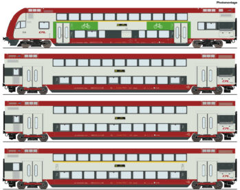 Roco 6210148 - 4-tlg. Set: Doppelstockwagen, CFL