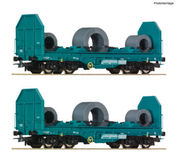 Roco 6600181 - 2er Set Coil-Transportwagen FS