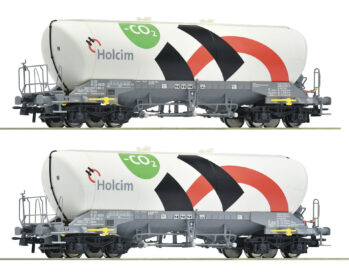 Roco 6600192 - 2-tlg. Set: Silowagen, Holcim