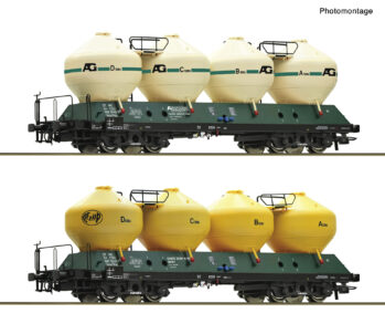 Roco 6600236 - 2er Set Silowagen Raj CSD