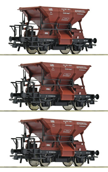 Roco 6600269 - 3er Set Talbot Schotterwagen DB