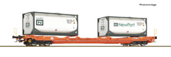 Roco 6600275 - Taschenwg. T5 Wascosa + NewPort Tankcontainer