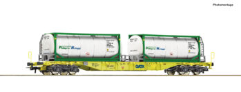 Roco 6600279 - Containertragwagen GATX+Pellegrini Tankcontainer
