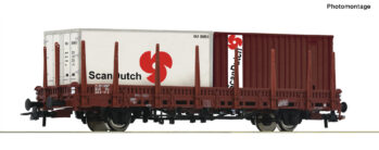 Roco 6600289 - Rungenwagen Kbs NS + Container "Scan Dutch"
