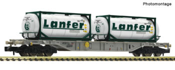 Fleischmann 6660088 - Containertragwagen Sgnss AAE+Lanfer Container