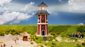 NOCH 66831 - Leuchtturm mit Lichtsignal 6,9 x 8 cm, 18,4 cm hoch