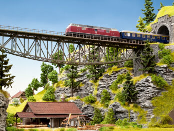 NOCH 67028 - Fischbauchbrücke mit Brückenköpfen