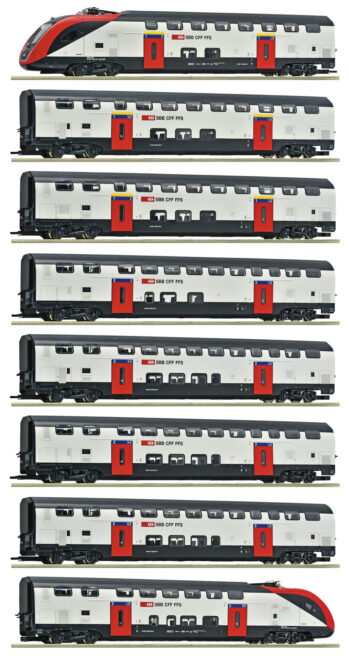 Roco 7700007 - 8-tlg. Set: Fernverkehrs-Doppelstockzug RABe 502, SBB