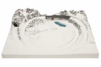 NOCH 87015 - Fertiggelände “St. Anton” Hergestellt aus strukturiertem Hartschaum, 53,5 x 40,5 cm, ca. 12 cm hoch