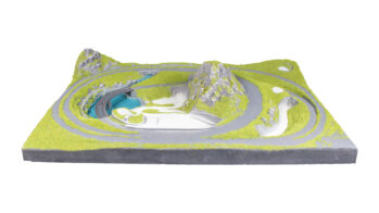 NOCH 87043 - Fertiggelände „Bozen“ Maße: 77 x 52cm, 14 cm hoch