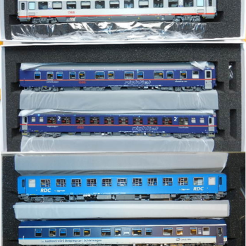 LS Models LS97033 LS98030 - 7er Set Nachtzugwagen ÖBB NJ, Ep.VI, NJ408, Set I + II - Lemke-Sonderserie