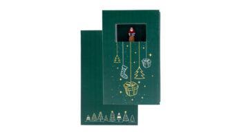 NOCH 99503 - Geschenkbox „Weihnachten” 9 cm x 15 cm, 2,5 cm hoch