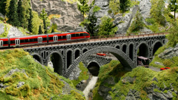 NOCH 58670 - Rhône-Viadukt Brücken-Fertigmodell aus Struktur-Hartschaum