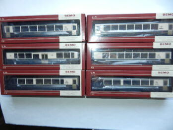 Bemo 6 Wagen "GoldenPass Express" 324301 324311 3247321 324331 324341 324351 Spur H0m