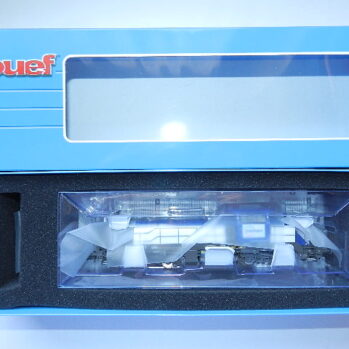 Jouef HJ2471  S EUROPORTE, dieselelektrische Lokomotive des Typs Vossloh DE 18, silber/blaue Farbgebung, Ep. VI Sound