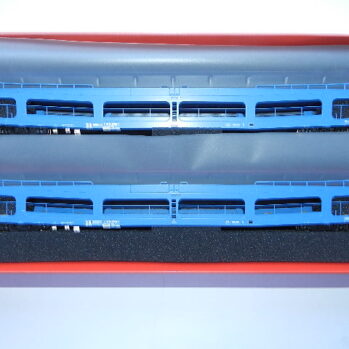 Rivarossi HR4421 - 2er Set Autotransportwagen DDm916, DR, Ep.IV