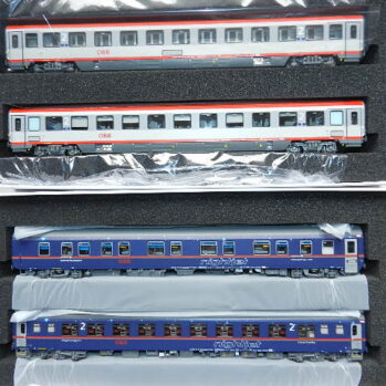 LS Models LS97033 - 4er Set Nachtzugwagen ÖBB NJ, Ep.VI, NJ408, Set I - Lemke-Sonderserie
