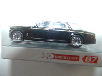 Herpa 87MC000068 - MicroCity: Rolls Royce Phantom, schwarz/silber