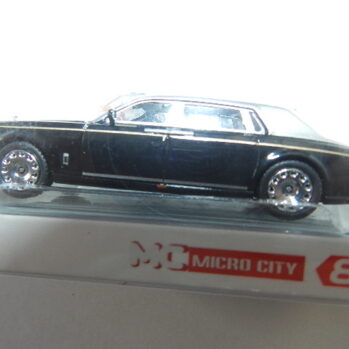 Herpa 87MC000068 - MicroCity: Rolls Royce Phantom, schwarz/silber