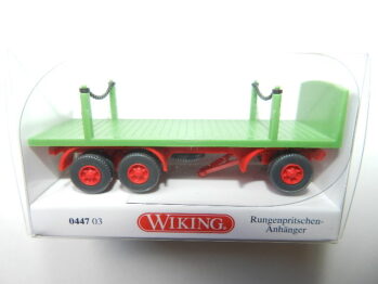 Wiking 0447 03 Rungenpritschen-Anhänger - maigrün  044703