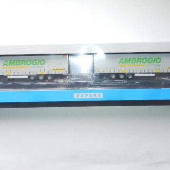 Piko 24635 Taschenwagen T3000e Cemat mit 2 "Ambrogio" Trailern Ambrogio