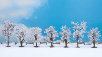 NOCH 25075 - Winterbäume 7 Stück, ca. 8 - 10 cm hoch