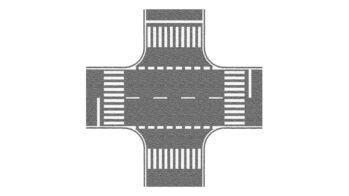 NOCH 60714 - Kreuzung grau, 22 x 22 cm