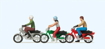 Preiser 10126 - H0 Mokickfahrer