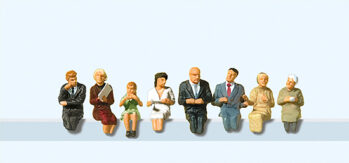 Preiser 10299 - H0 Sitzende Fahrgäste für Speisewagen