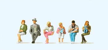 Preiser 10332 - H0 Sitzende Personen