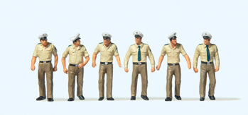 Preiser 10340 - H0 Polizisten in Sommeruniform, gehend. Deutschland