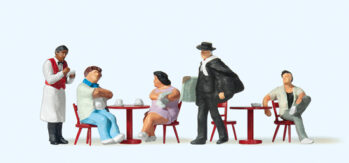 Preiser 10368 - H0 Touristen, Kellner, Kunstmaler