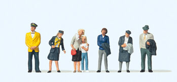 Preiser 10382 - H0 Reisende, Steward