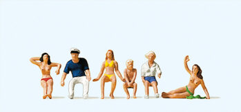 Preiser 10426 - H0 Motorbootführer, Insassen. Passend zu 17304