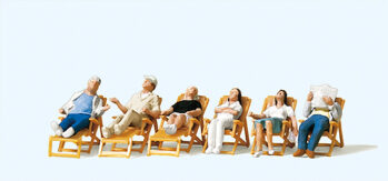 Preiser 10430 - H0 Ruhende auf Terrasse oder Balkon