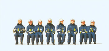 Preiser 10483 - H0 Feuerwehrmänner in moderner Einsatz- kleidung