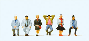 Preiser 10537 - H0 Sitzende Reisende