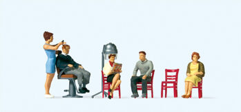 Preiser 10569 - H0 Beim Friseur